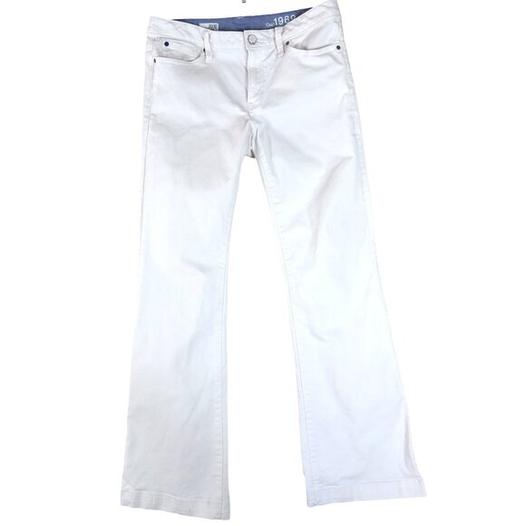 GAP Denim - Gap 1969 White Bootcut Flare Jeans 30 Long Y2K Casual
